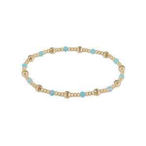 Dignity Sincerity Pattern 4mm Bead Bracelet - Amazonite