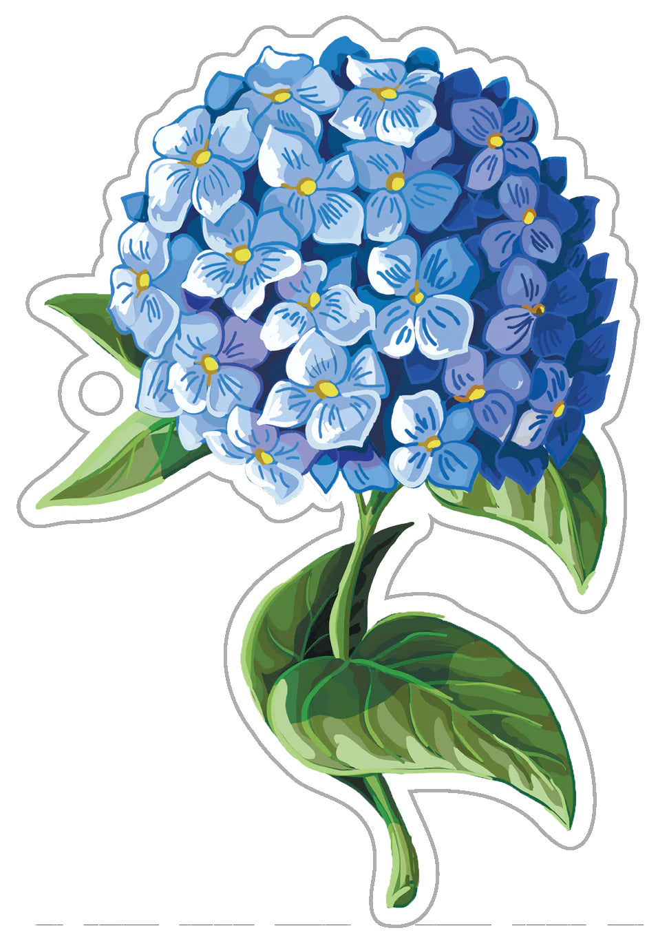 Hydrangea Bloom Die-Cut Gift Tags