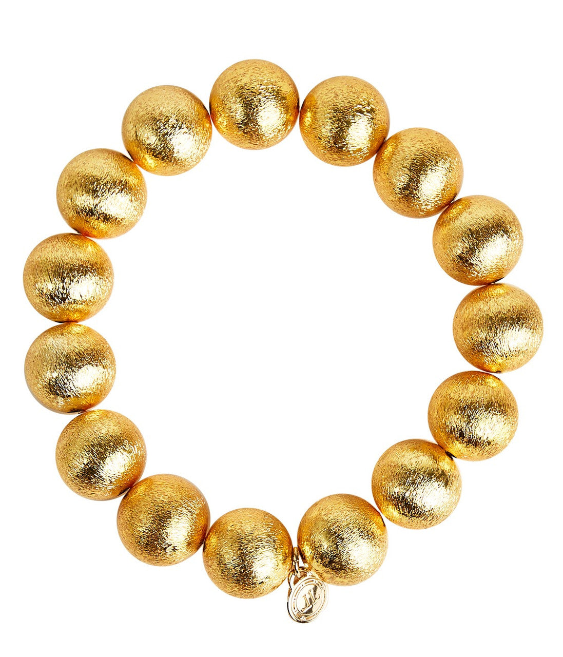 14mm Georgia Gold Beaded Bracelet