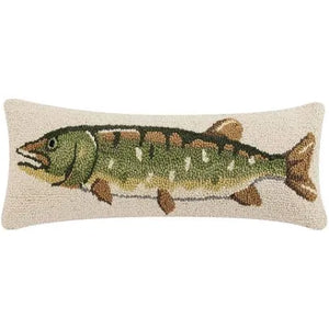 Northern Pike Fish Art Hook Pillow