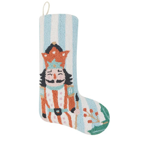 Holly Stripe Nutcracker Stocking