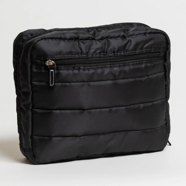 All Inclusive Quilted Toiletry Bag | Black