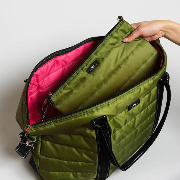 Triple Advisor - 3 in 1 Travel Bag |Olive Puffer