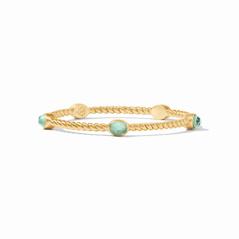 Nassau Stone Bangle | Iridescent Aquamarine Blue