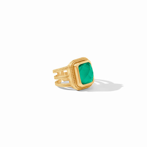 Cheval Statement Ring | Iridescent Emerald Green