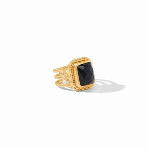 Cheval Statement Ring |Obsidian Black