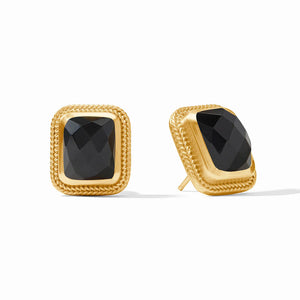 Cheval Stone Stud | Obsidian Black