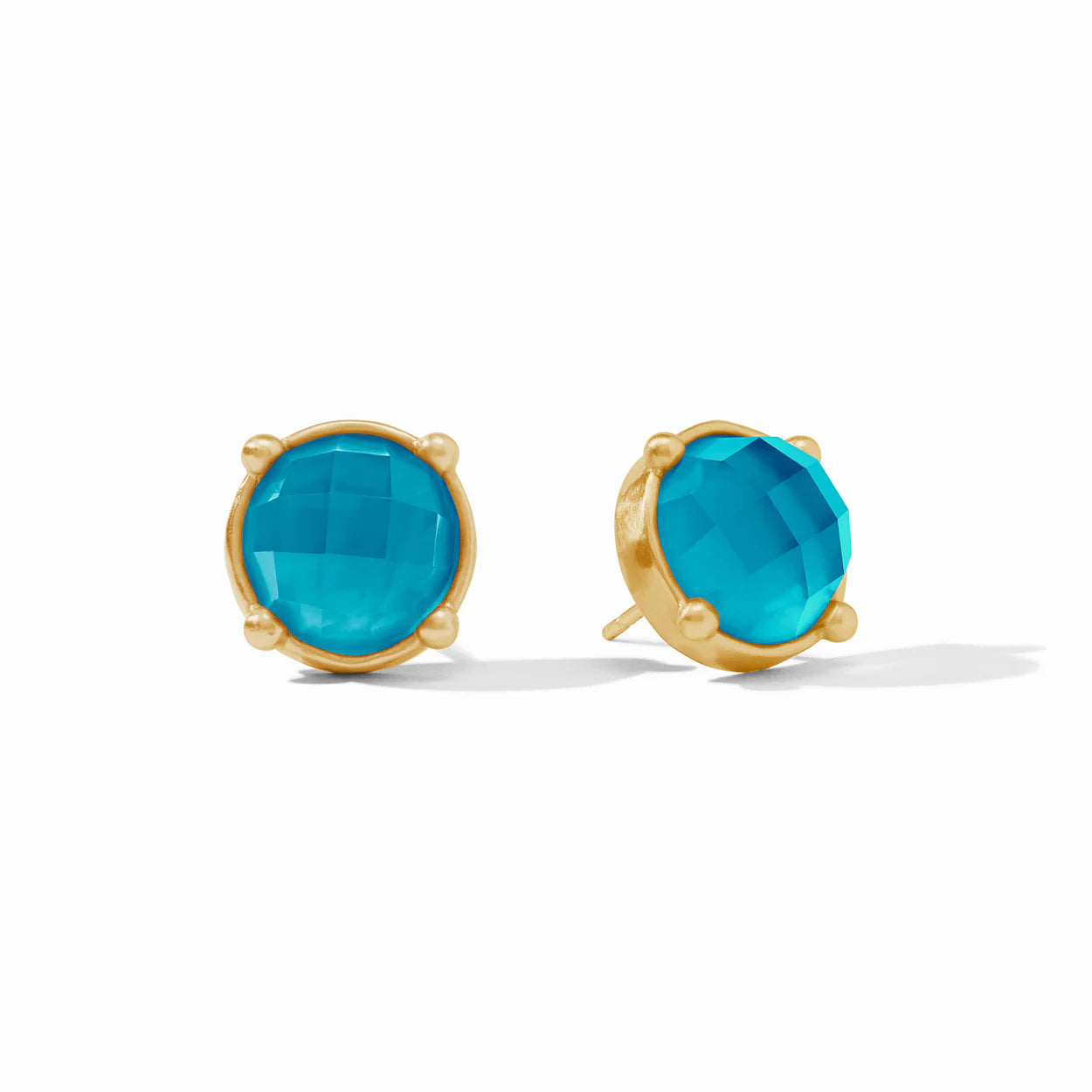 Honey Stud | Iridescent London Blue