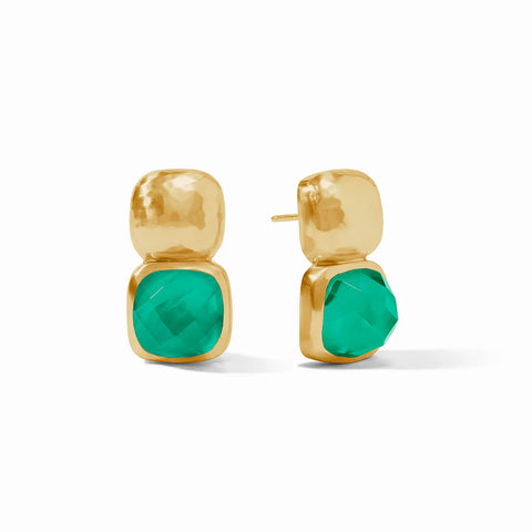 Catalina Earring | Iridescent Emerald Green