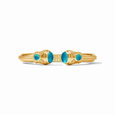 Cabochon Demi Cuff | Iridescent London Blue