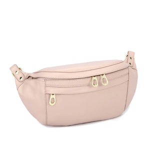 Genuine Leather Sling Bag | Blush