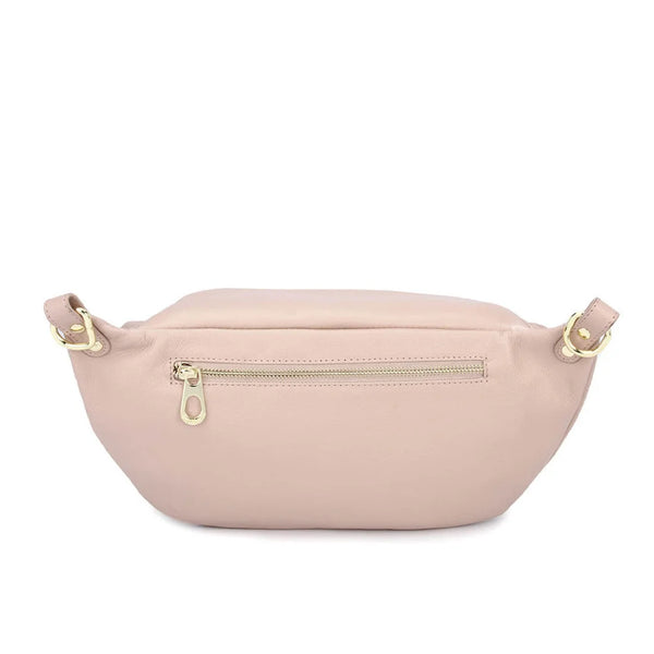 Genuine Leather Sling Bag | Blush