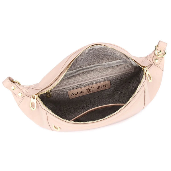 Genuine Leather Sling Bag | Blush