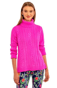 Cable Car Sweater | Shocking Pink