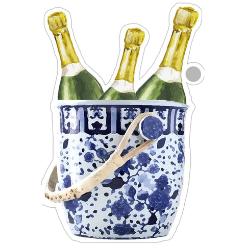 Champagne Bucket Die-Cut Gift Tags