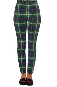 GripeLess Pull On Pant | Middleton Plaid Green