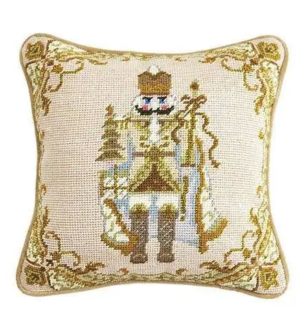 Nutcracker Needlepoint Pillow