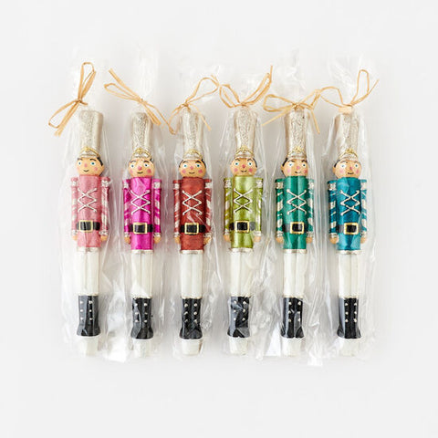 Nutcracker Taper Candle | Assorted 10"