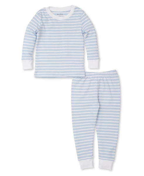 Light Blue and White Stripe Pajama Set