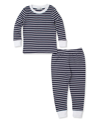 Navy and White Stripe Pajama Set