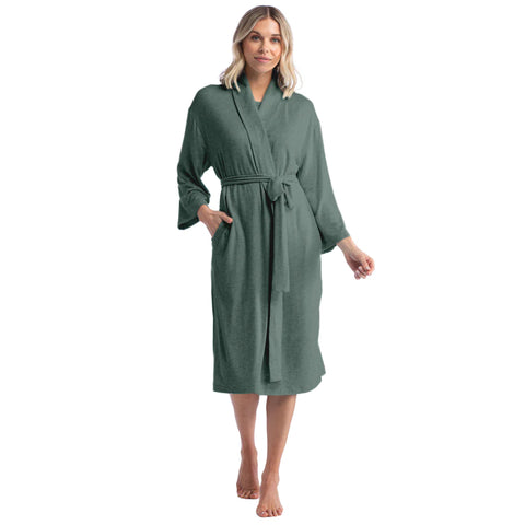 Dream Shawl Collar Robe | Dusty Green