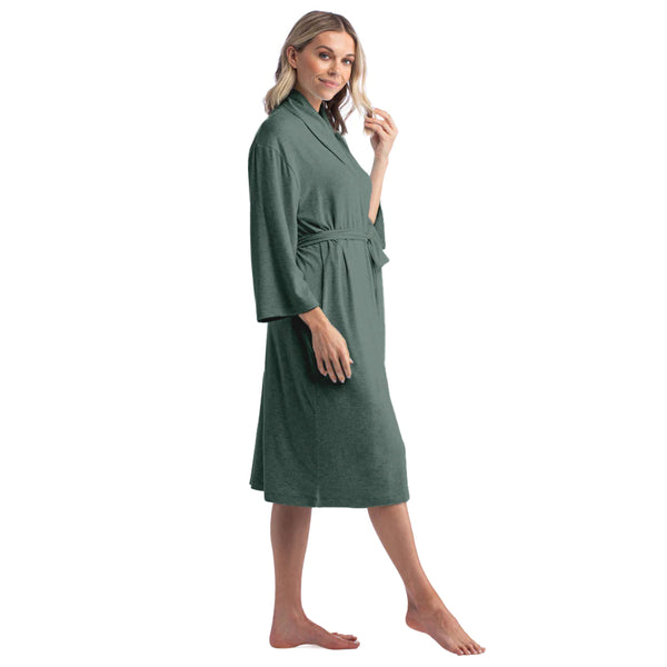Dream Shawl Collar Robe | Dusty Green