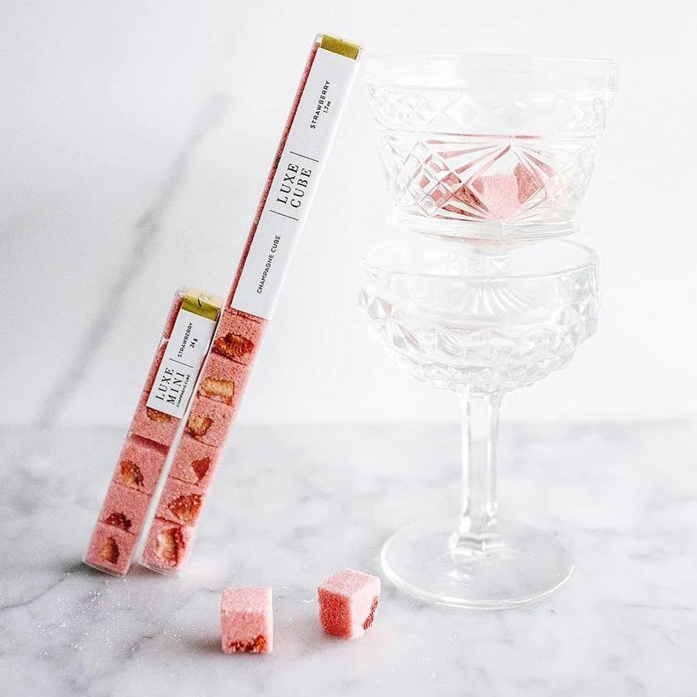 Strawberry Champagne Luxe Mixology Mini Cubes