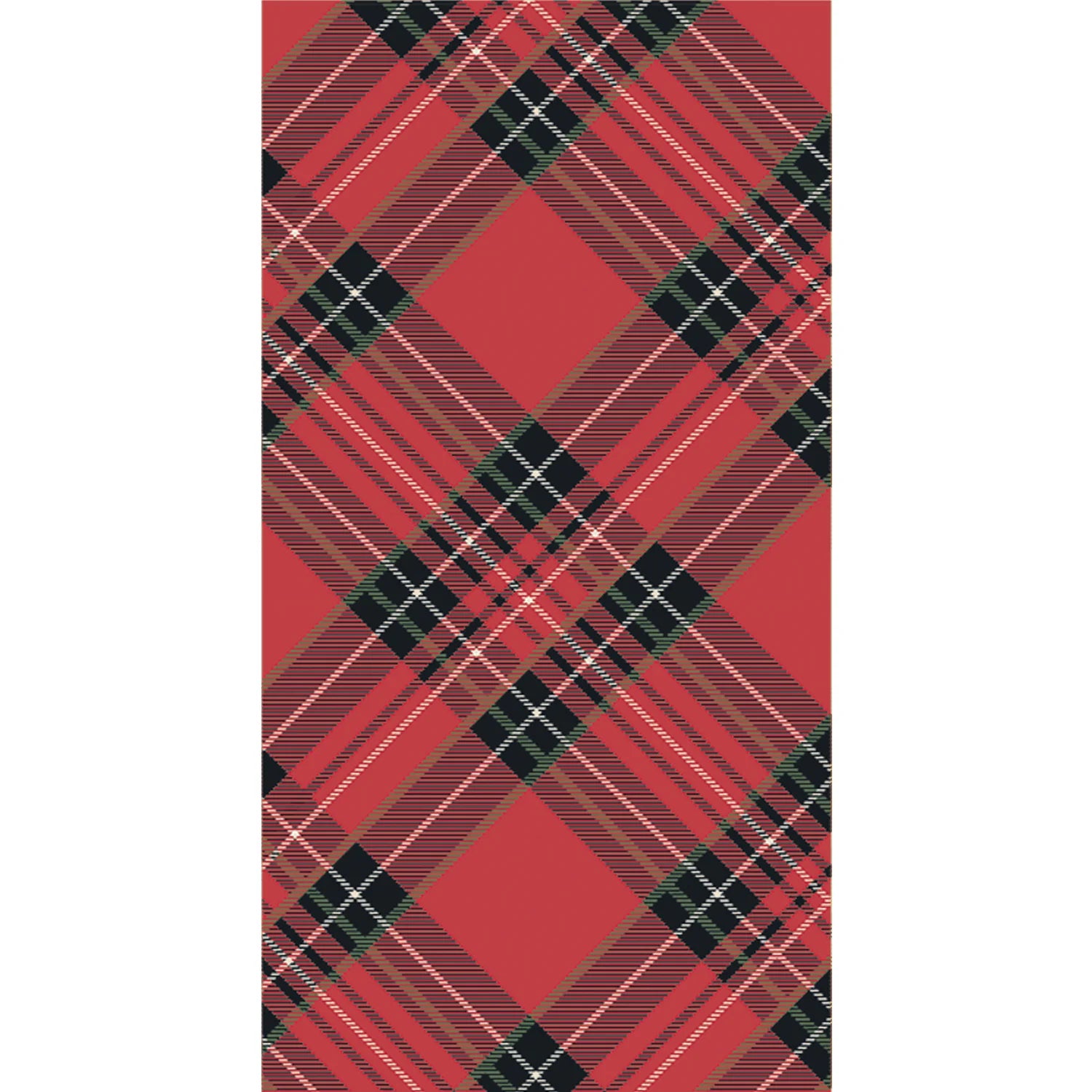 Red Plaid Guest Towels