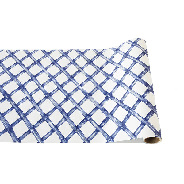 Blue Lattice Table Runner