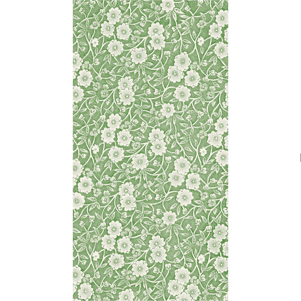 Green Calico Guest Towels