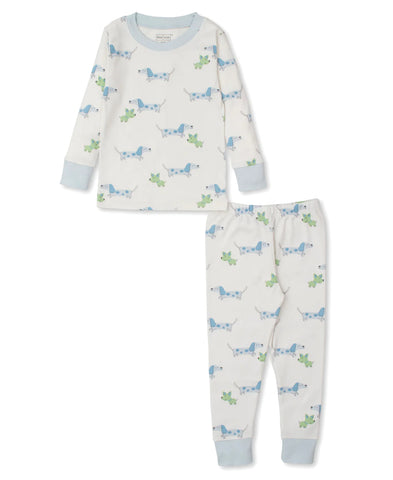 Puppy Fun Blue Pajama Set