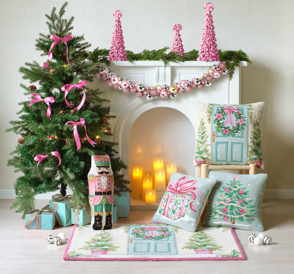 Holiday Front Porch Hook Pillow