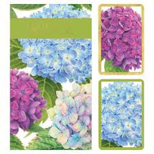 Hydrangea Garden Bridge Gift Set - 2 Playing Card Decks & 2 Score Pads