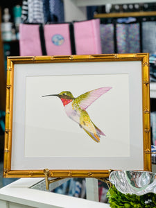 Ruby-Throated Framed Art Print