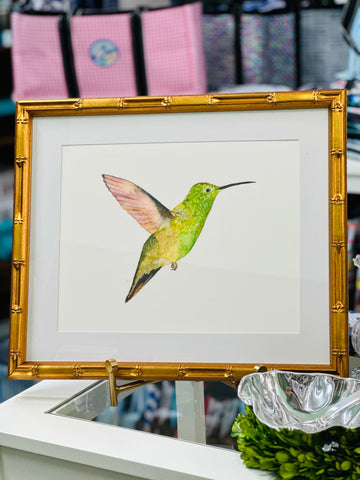 Berylline Hummingbird Framed Art Print