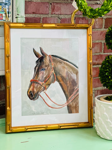 Vintage Horse Head Framed Print