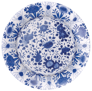 Delft Blue Paper Salad & Dessert Plates