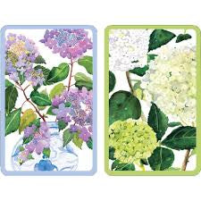 Hydrangeas and Porcelain Jumbo Print Playing Cards - 2 Decks Included