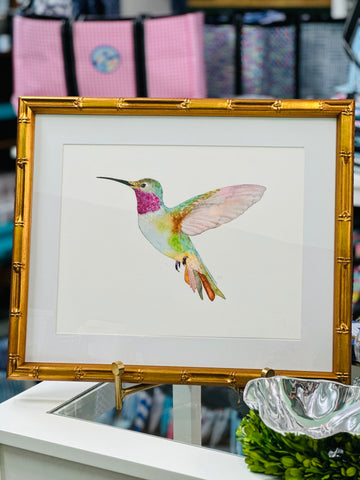 Broad-Tailed Hummingbird Framed Art Print