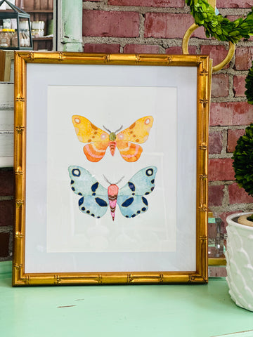 2 Moth's #6 Framed Art Print