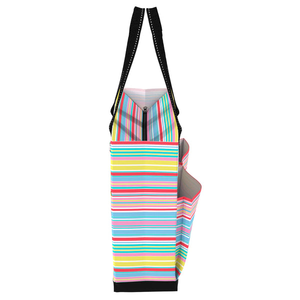 Uptown Girl Pocket Tote Bag | Ripe Stripe