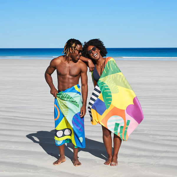 XL Quick Dry Beach Towel | Joyful Discovery