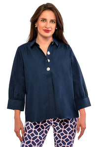 The Mary Top - Navy