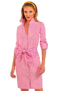 Gingham Style Dress | Pink