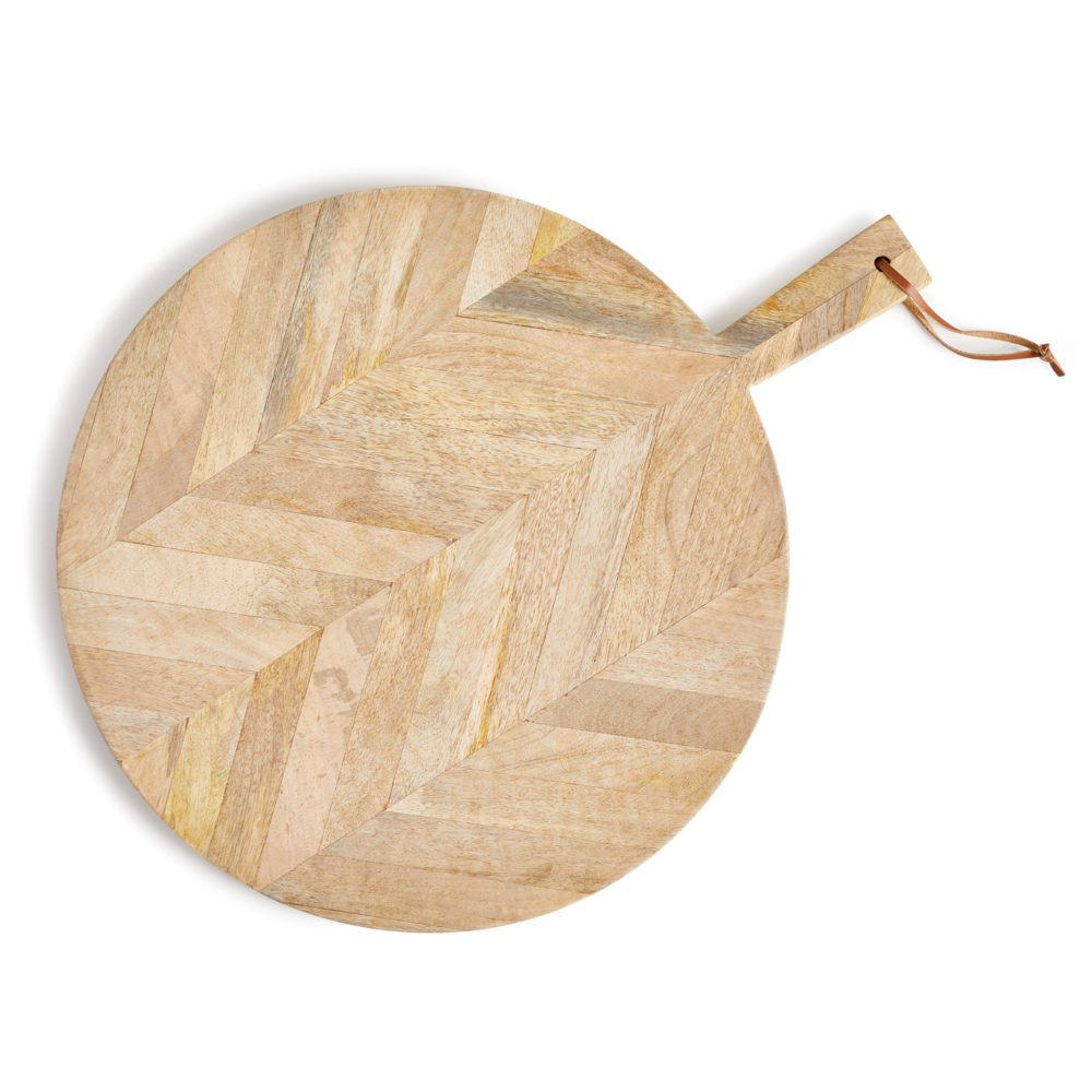 Marquetry Round Charcuterie Board