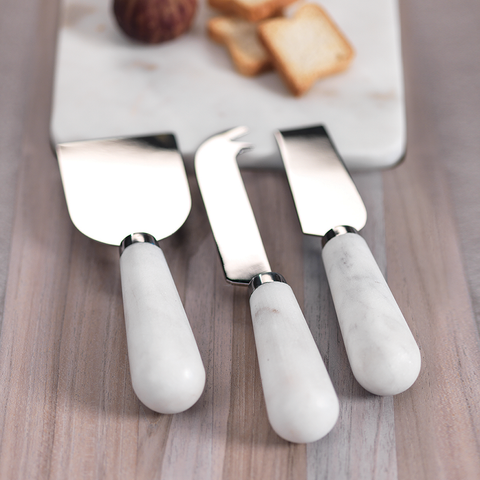 Marble Cheese Knives | Set of 3