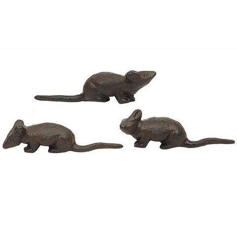 Curious Mouse Cast Iron Figurine