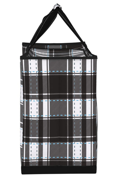 4 Boys Jumbo Zip-Top Tote | Plaid Pitt