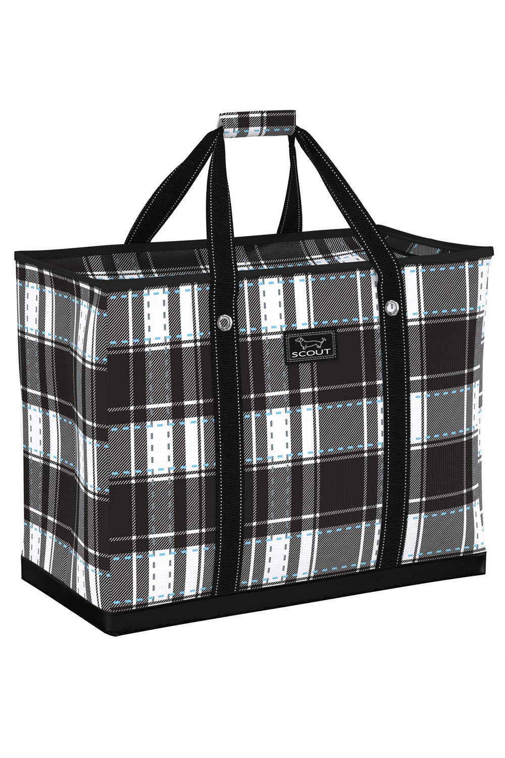 4 Boys Jumbo Zip-Top Tote | Plaid Pitt