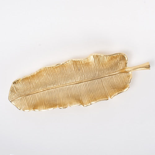 Botanical Leaf Gold Tray